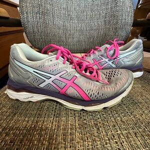 ASICS Women's Running Shoes - Gray and Pink